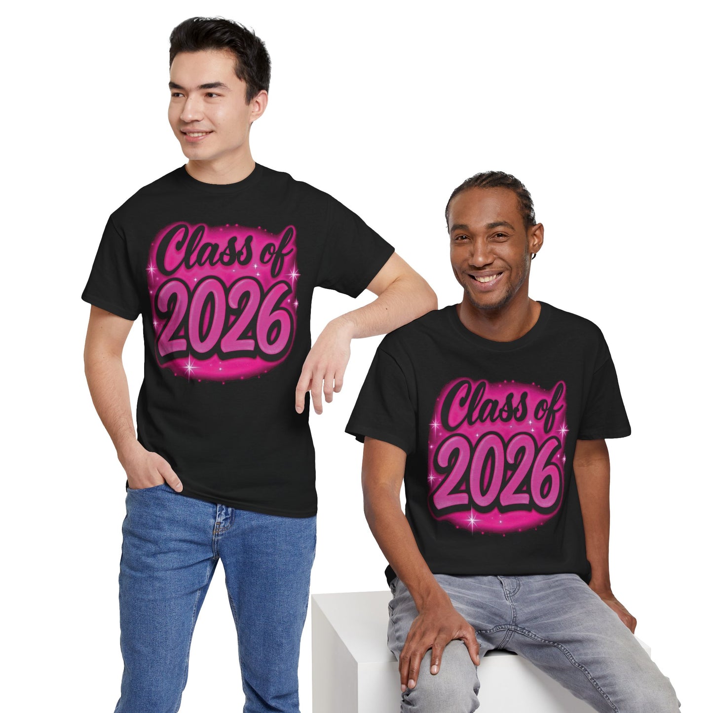 Class of 2026 Tee | Graduation T-Shirt Airbrush graffiti style