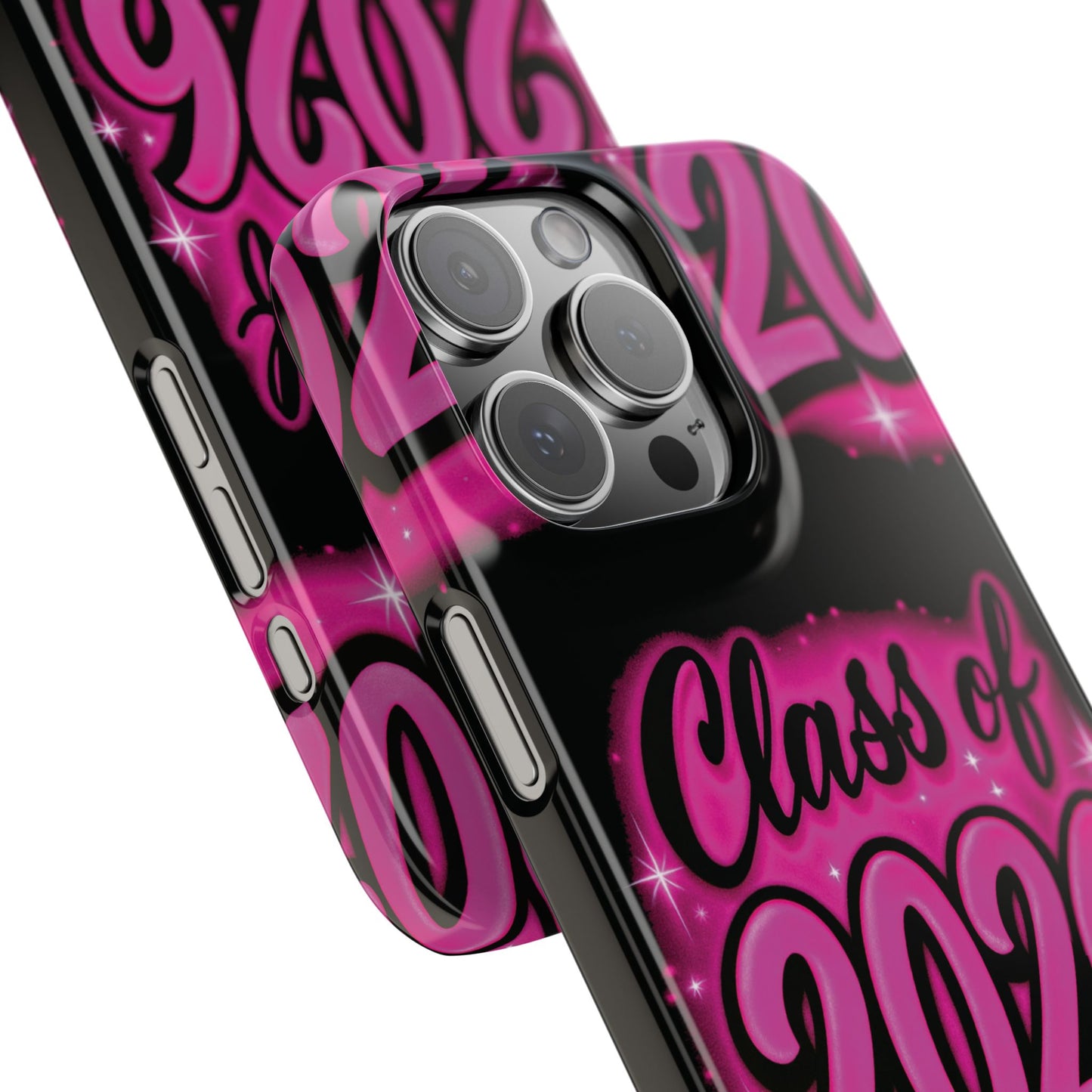 Class of 2026 iPhone Phone Case, Airbrush Graffiti Slim Case Cover,
