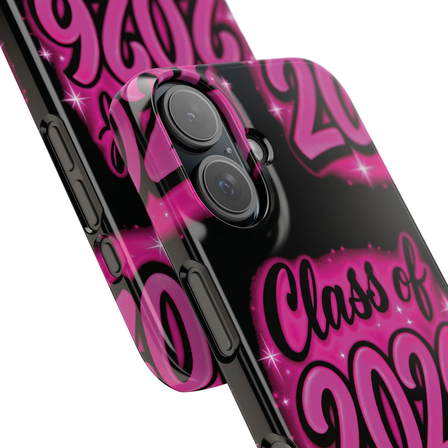 Class of 2026 iPhone Phone Case, Airbrush Graffiti Slim Case Cover,
