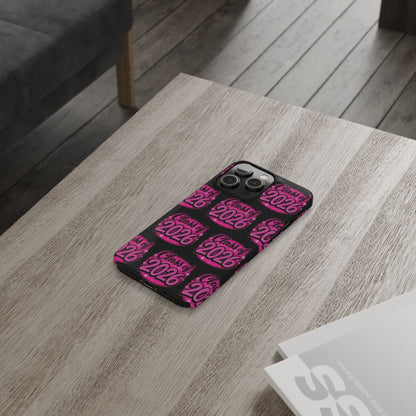 Class of 2026 iPhone Phone Case, Airbrush Graffiti  Slim Case Cover,